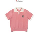 malbon 3종 여성 골프 투톤 카라 티셔츠